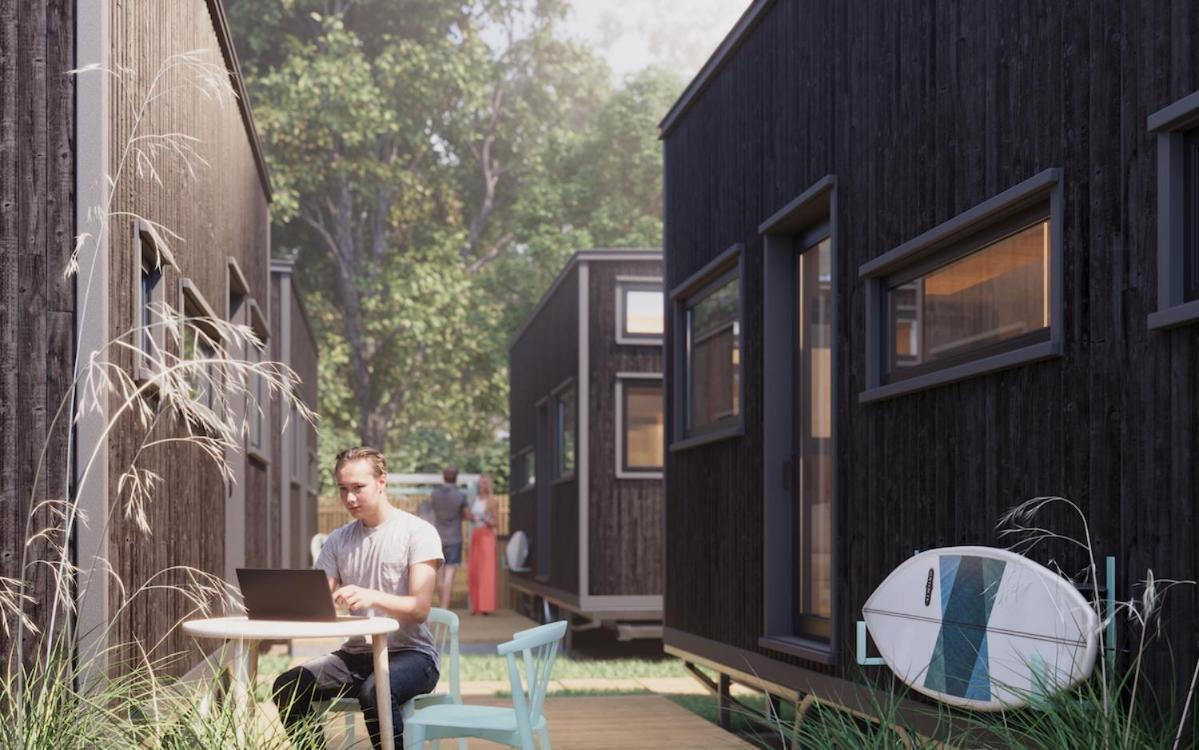 Chalepe 20 Komfortowe Domki "Tiny House" Chałupy Eksteriør billede